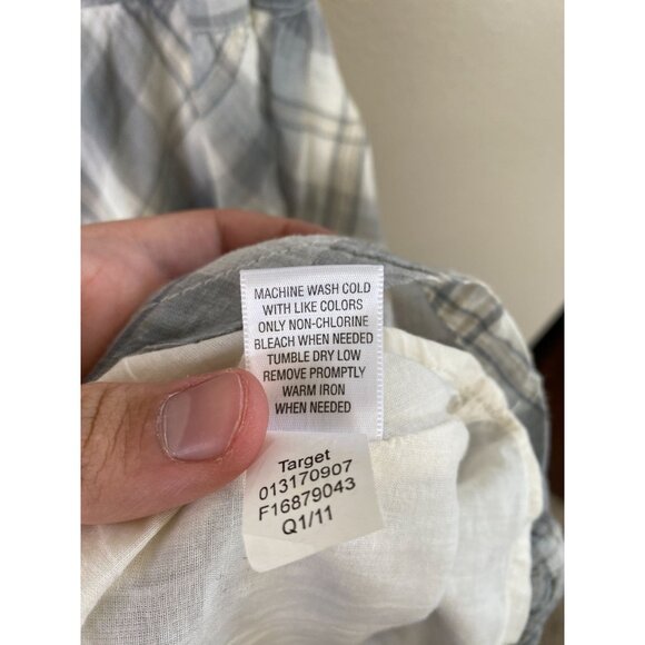 Converse One Star Women’s Plaid Sleeveless Empire Waist Summer Dress M Cotton - Picture 6 of 8